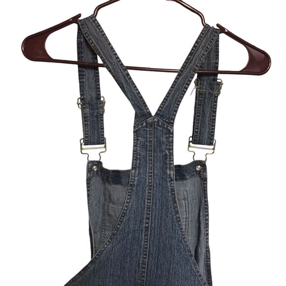 Vintage 90s No Boundaries Stretch Overalls, Straight Leg, DIY, SZ 15 juniors - Picture 9 of 12